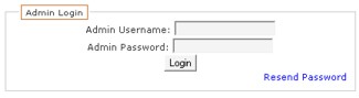 Logging into your online store admin panel