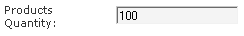 Enter your product's quantity here