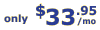 from only $33.95/mo