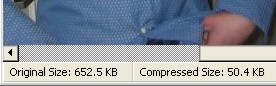 Compressed image size is smaller!